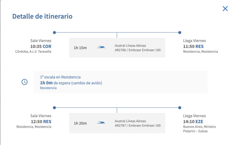 Resistencia suma vuelos con Ezeiza y una vez por semana se pueden