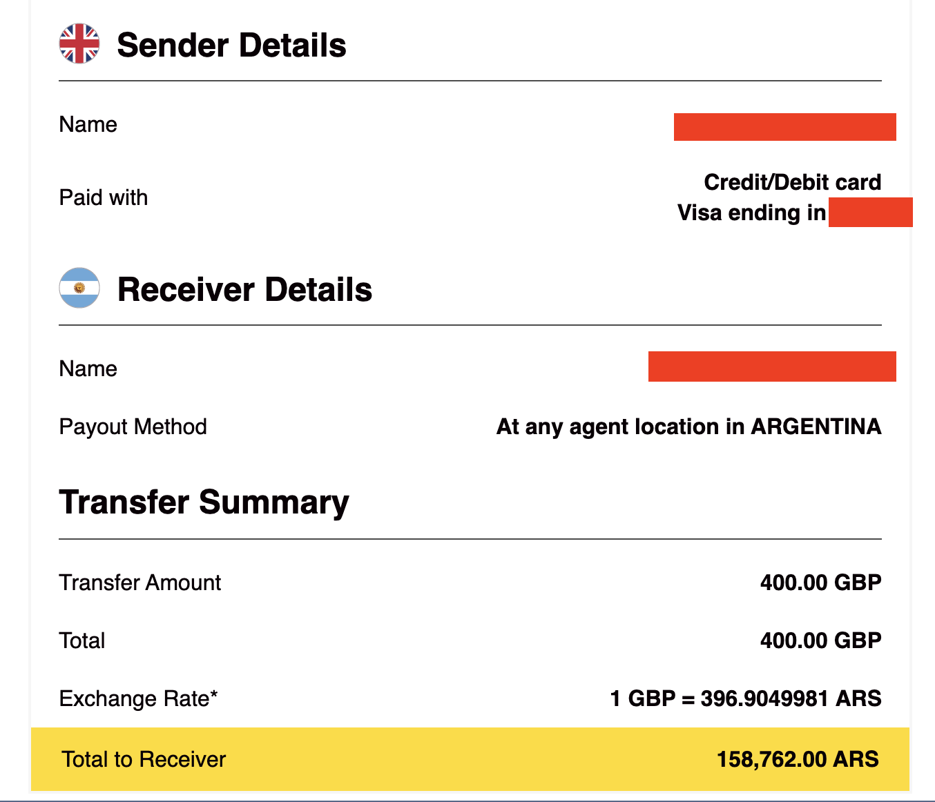 Las transferencias de Western Union hacia la Argentina y su cotización